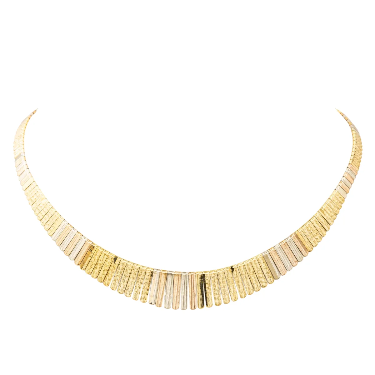 Collier Vintage Or jaune, Or rose, Or blanc