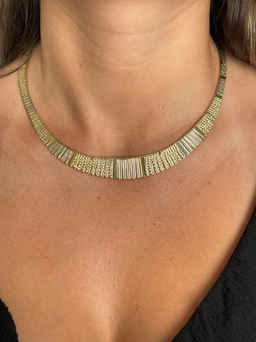 Collier Vintage Or jaune, Or rose, Or blanc – Image 3