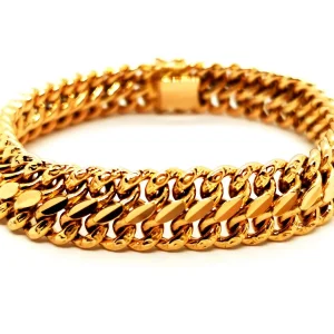 Bracelet Maille américaine Or jaune