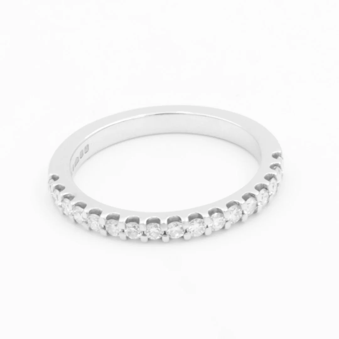 Bague Alliance Platine Diamant