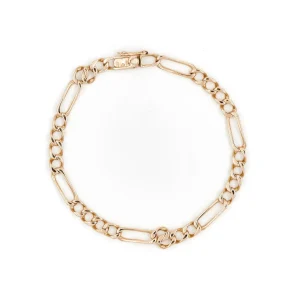 Bracelet Maille alternée Or jaune