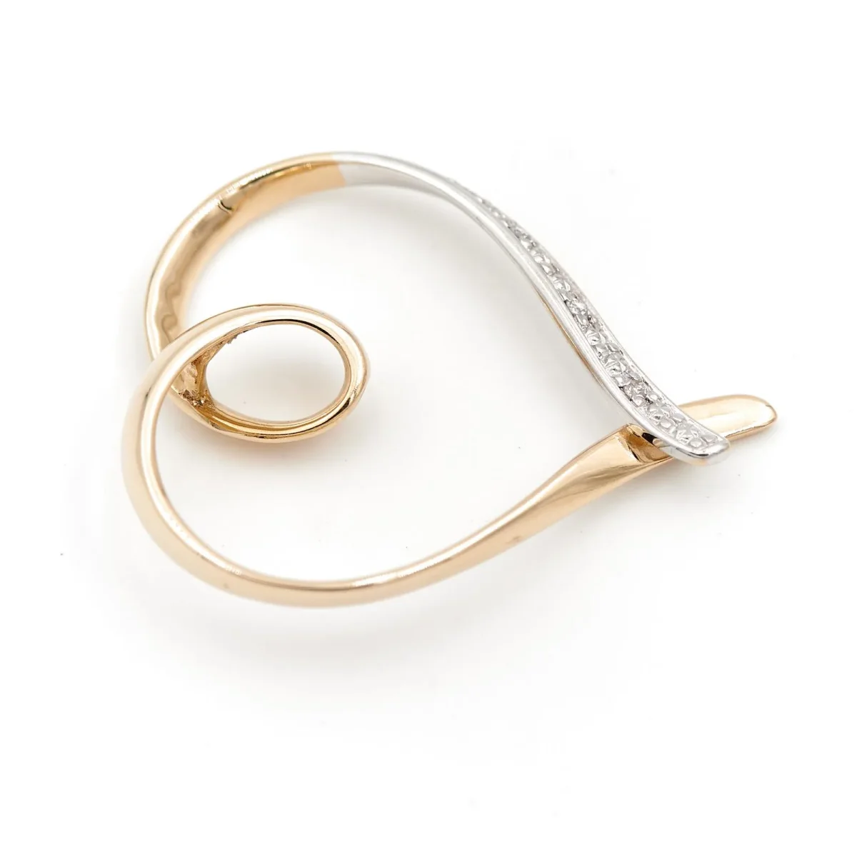 Pendentif Or jaune, Or blanc Diamant – Image 3