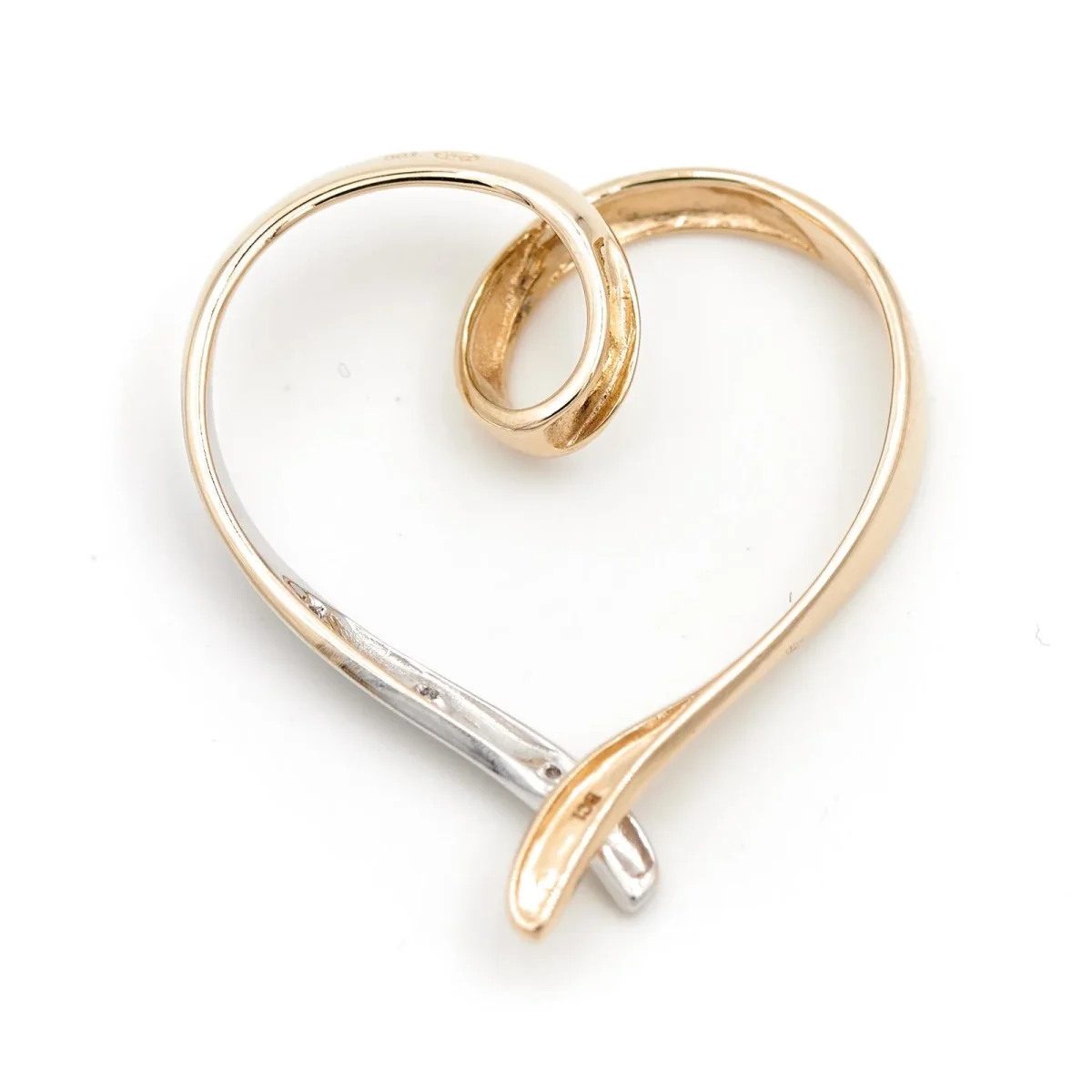 Pendentif Or jaune, Or blanc Diamant – Image 7