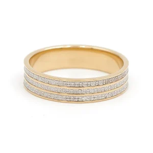 Bague Alliance Or jaune, Or blanc