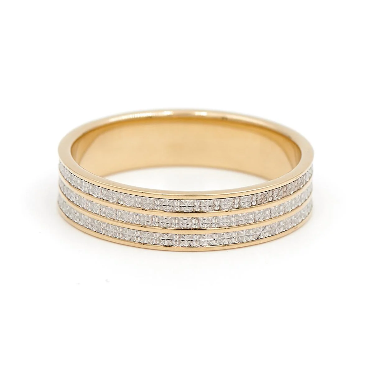 Bague Alliance Or jaune, Or blanc – Image 2