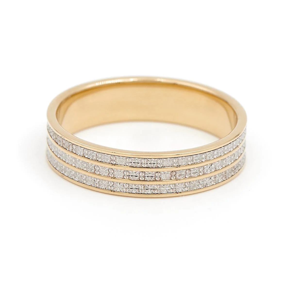 Bague Alliance Or jaune, Or blanc – Image 5