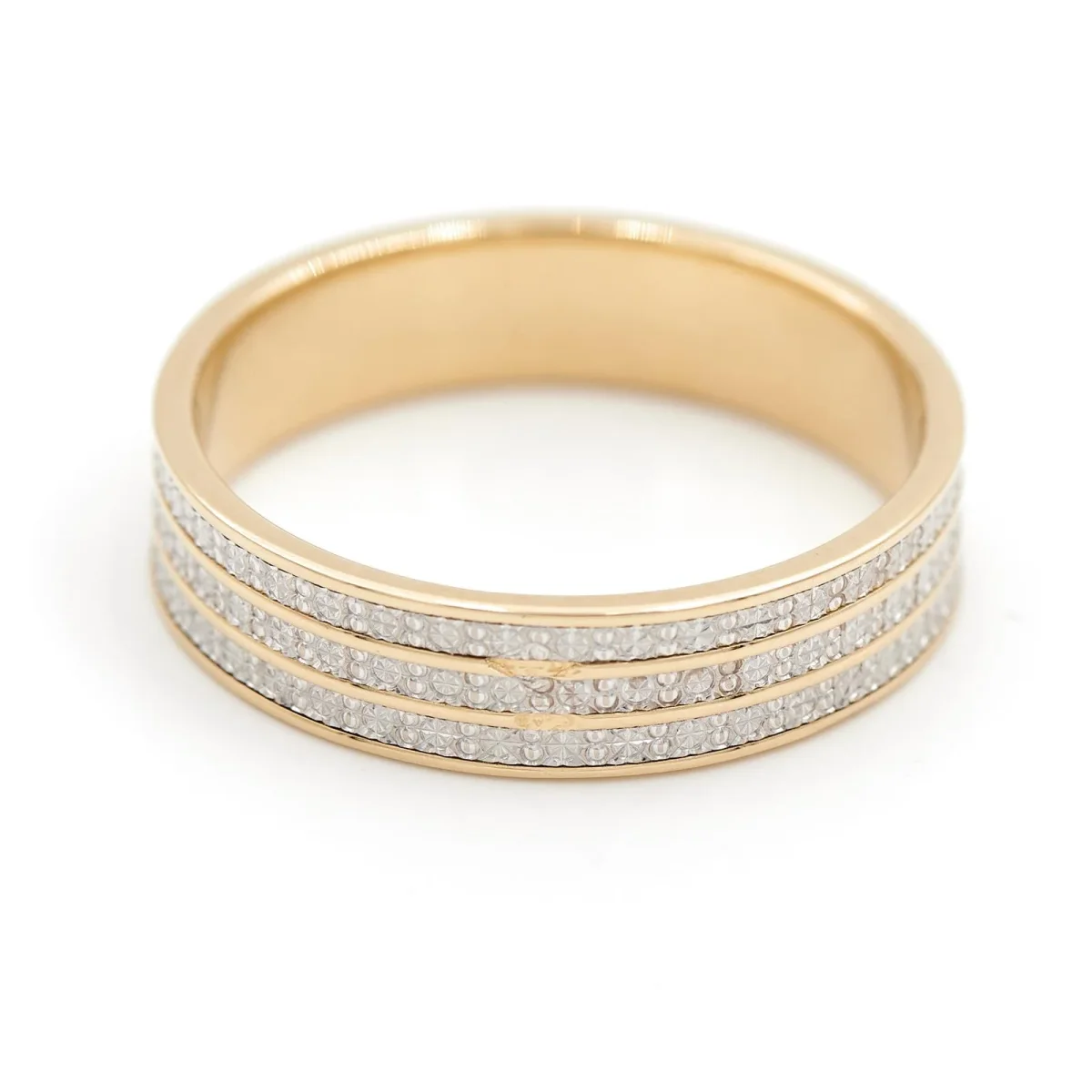 Bague Alliance Or jaune, Or blanc – Image 8