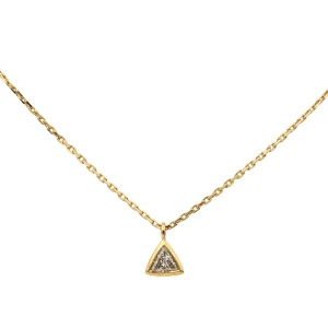 Collier Solitaire Or jaune Diamant