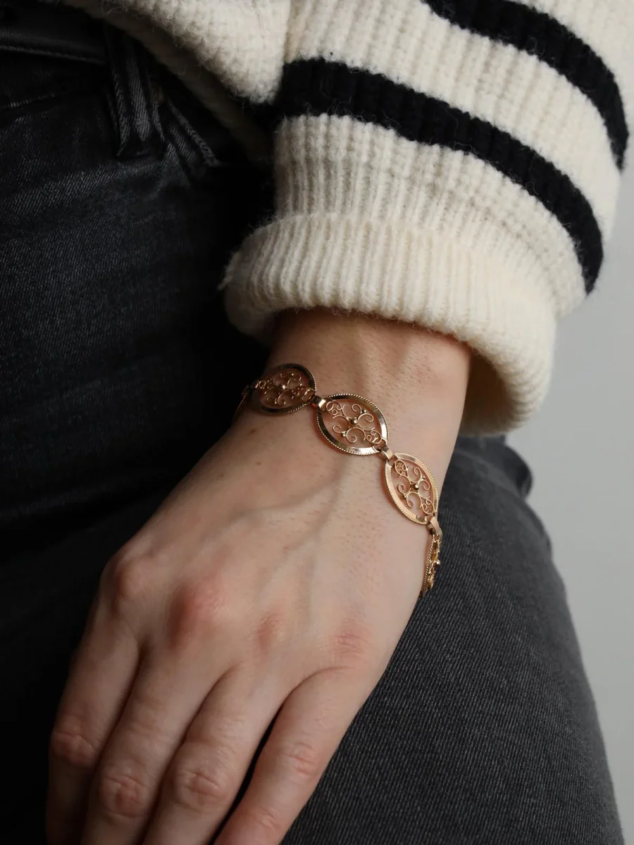 Bracelet Filigrane Or jaune – Image 3