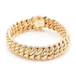 Bracelet Maille américaine Or jaune
