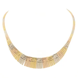 Collier Vintage Or jaune, Or rose, Or blanc