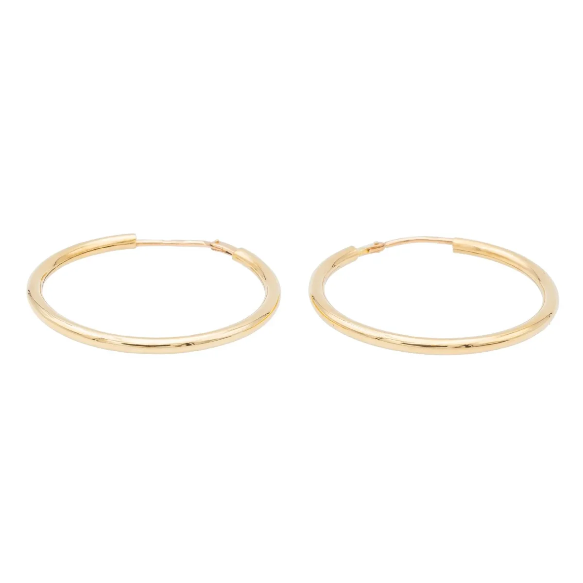 Boucles d'oreilles Créoles Or jaune – Image 2