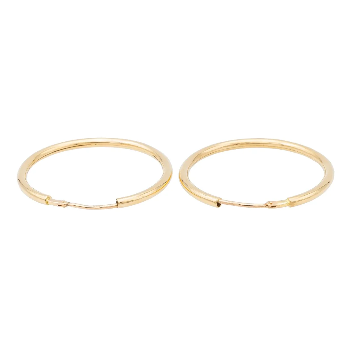 Boucles d'oreilles Créoles Or jaune – Image 4