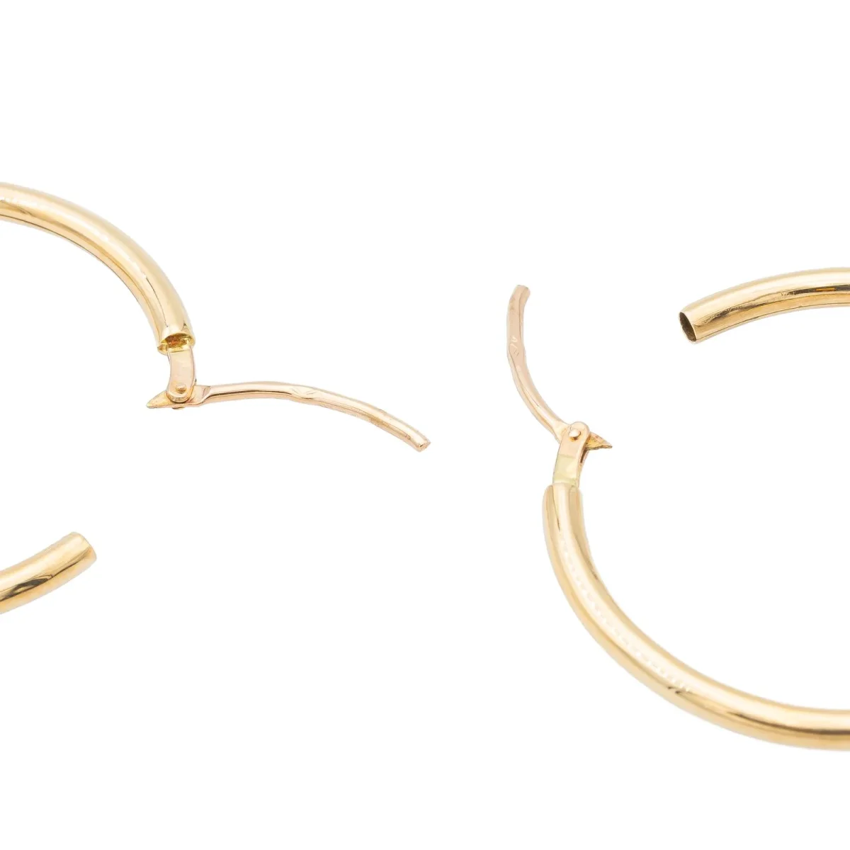 Boucles d'oreilles Créoles Or jaune – Image 6