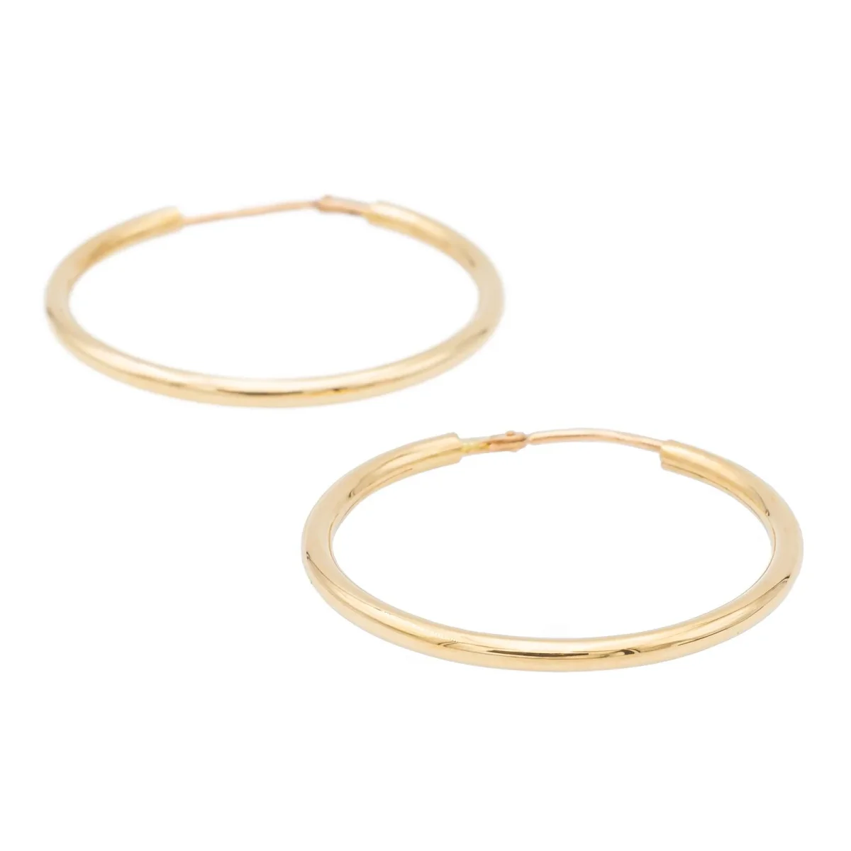 Boucles d'oreilles Créoles Or jaune – Image 7