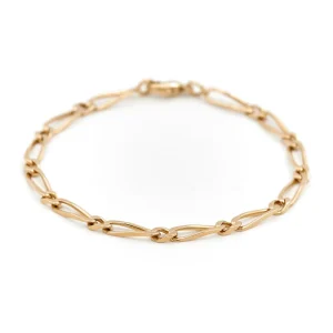 Bracelet Maille alternée Or jaune