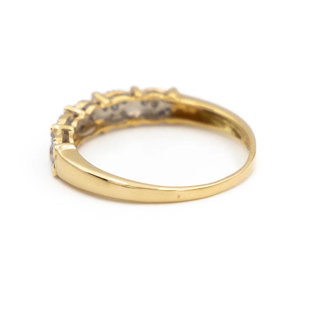 Bague Alliance Or jaune, Or blanc Diamant – Image 6