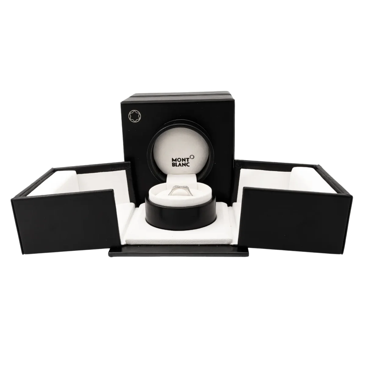 Montblanc Bague Alliance Or blanc Diamant – Image 4