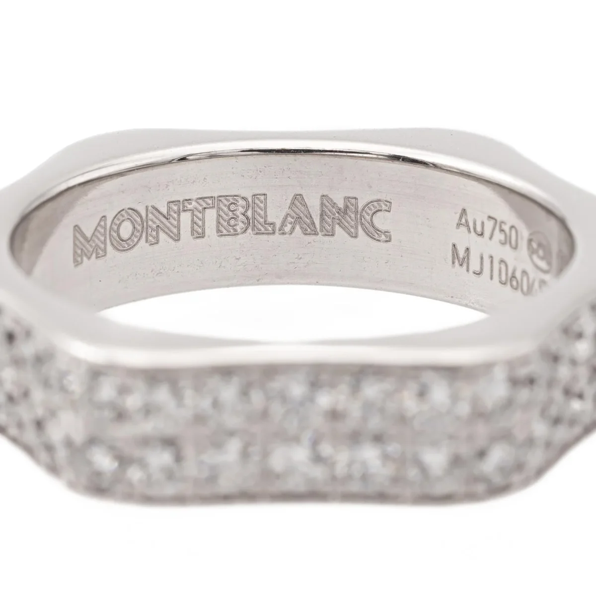 Montblanc Bague Alliance Or blanc Diamant – Image 5