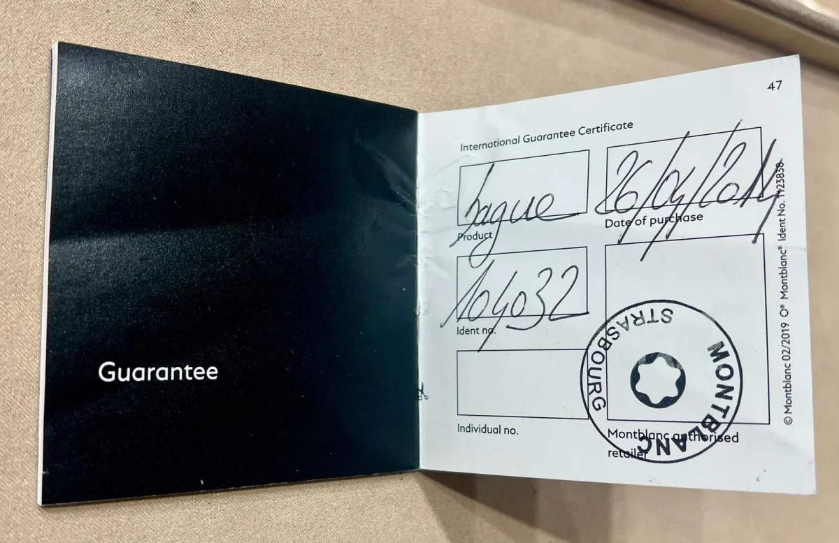 Montblanc Bague Alliance Or blanc Diamant – Image 9