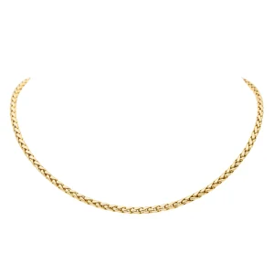 Fred Collier Maille palmier  Or jaune