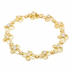 Bracelet Filigrane Or jaune Diamant