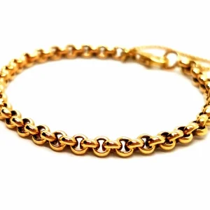 Bracelet Maille jaseron Or jaune
