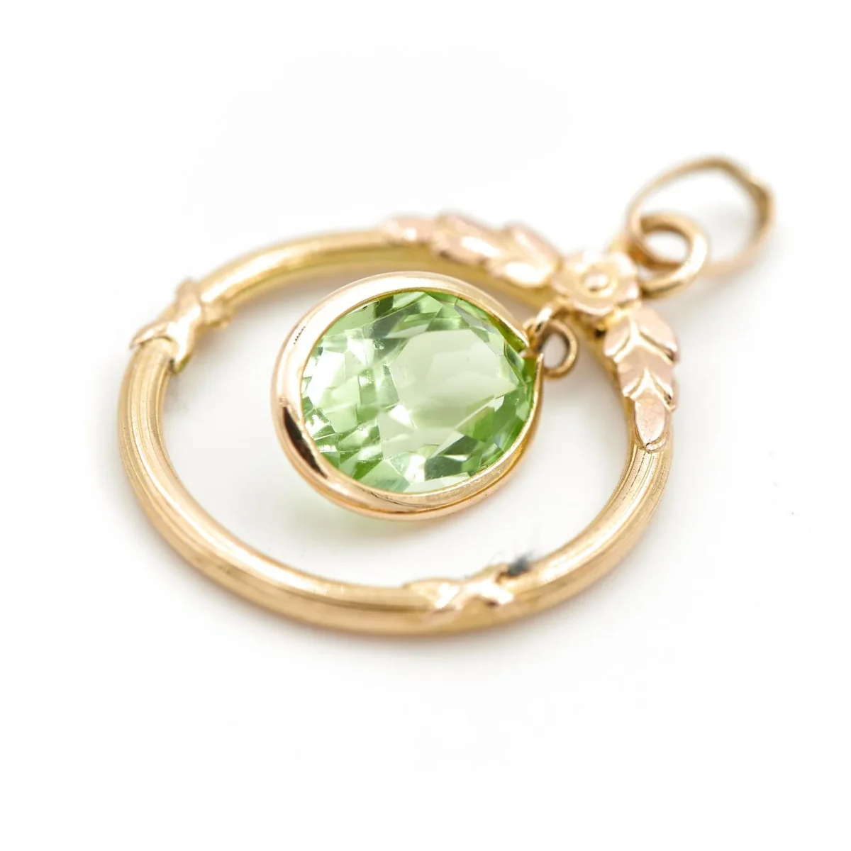 Pendentif Or jaune Péridot – Image 2