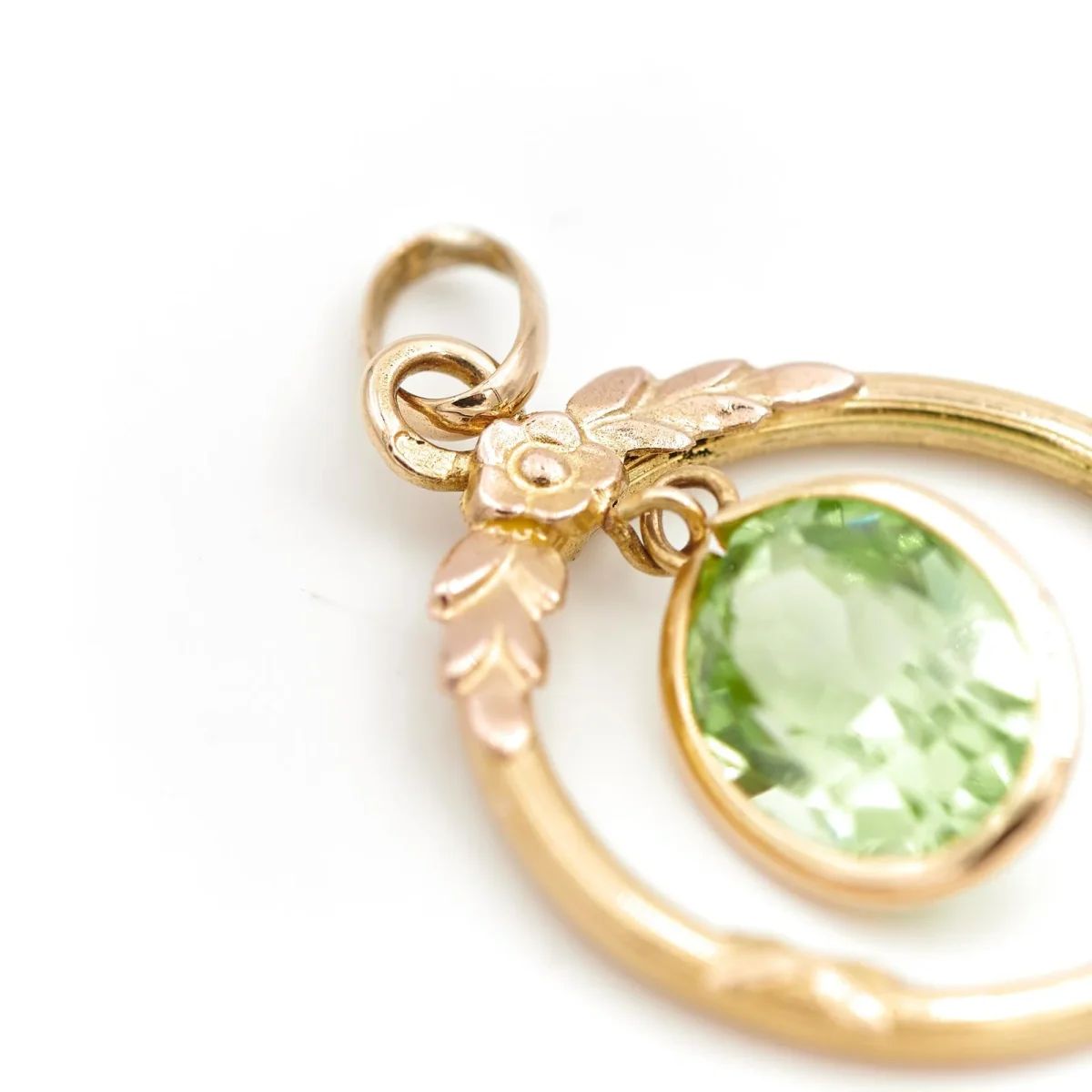 Pendentif Or jaune Péridot – Image 7