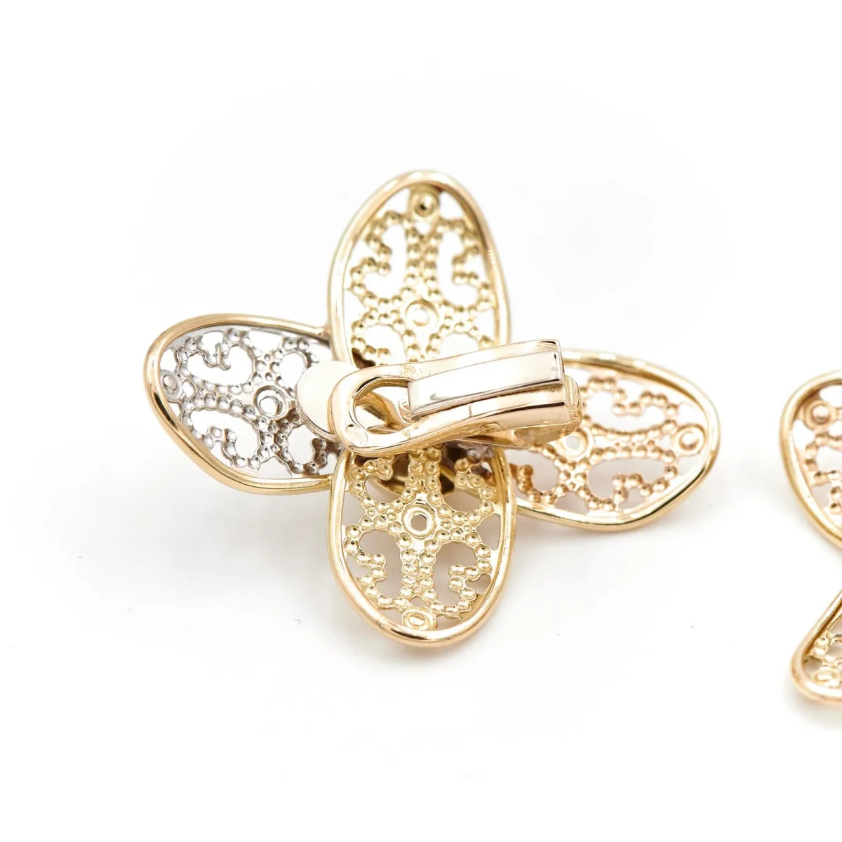 Boucles d'oreilles Clips Or rose, Or jaune, Or blanc – Image 7