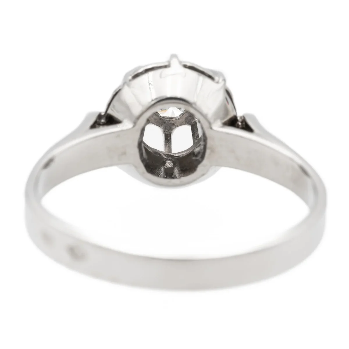 Bague Solitaire Or blanc Diamant – Image 6