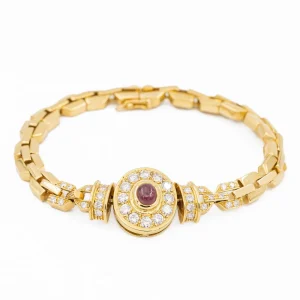 Bracelet Or jaune Rubis, Diamant