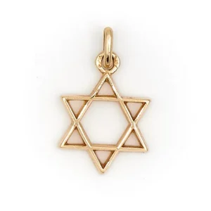 Pendentif Etoile de David Or jaune