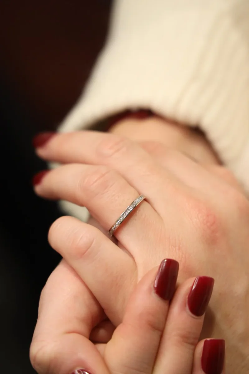 Mauboussin Bague Alliance Or blanc Diamant – Image 3