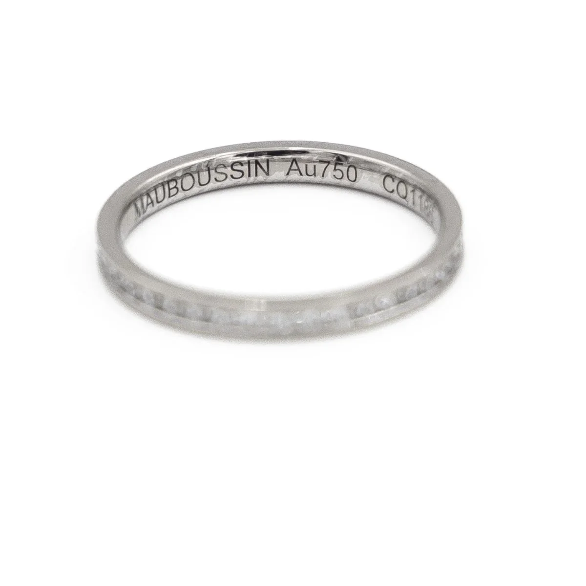 Mauboussin Bague Alliance Or blanc Diamant – Image 5