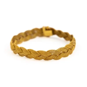 Bracelet Tressé Or jaune