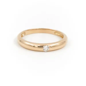 Bague Alliance Or jaune Diamant