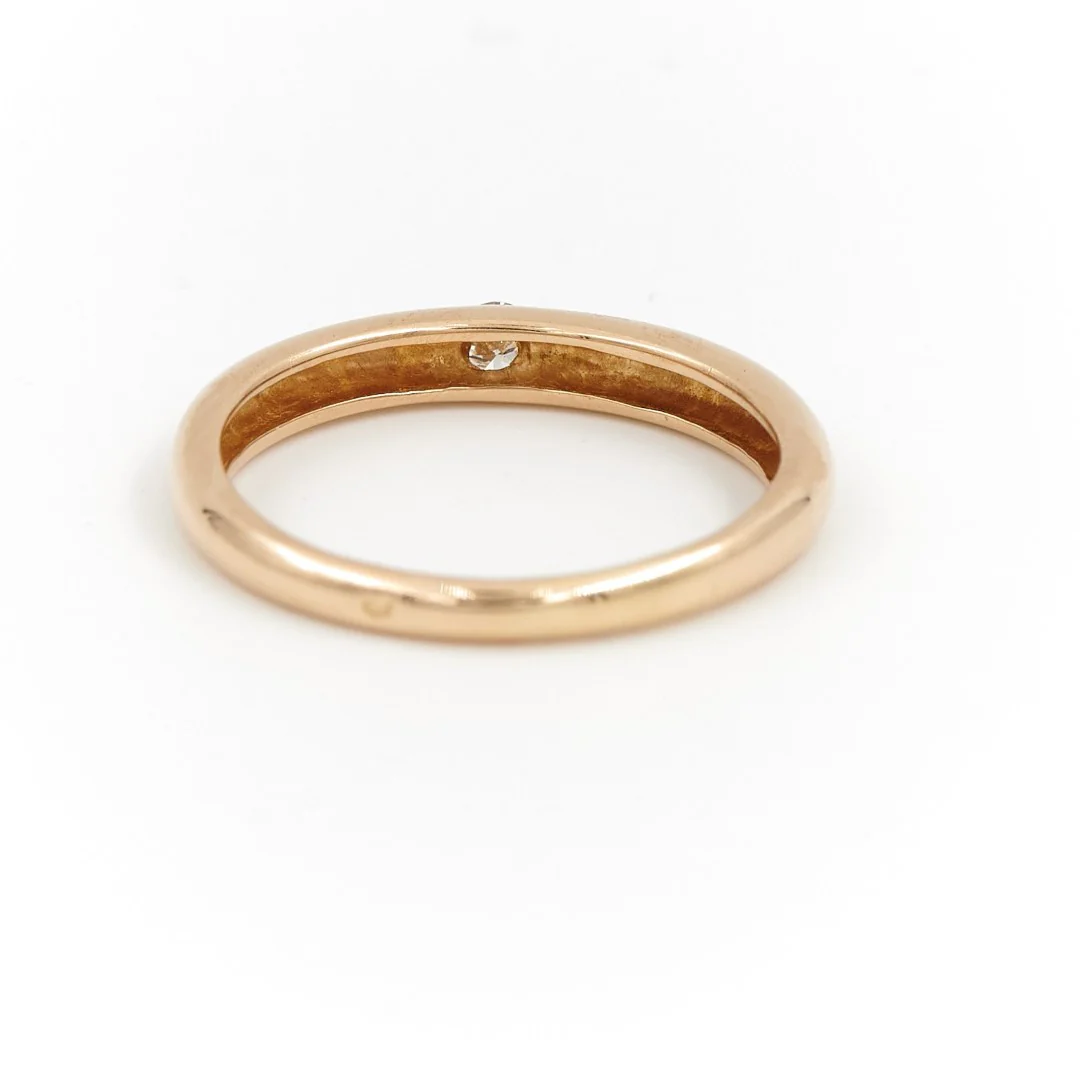 Bague Alliance Or jaune Diamant – Image 7