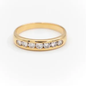 Bague Alliance Or jaune Diamant