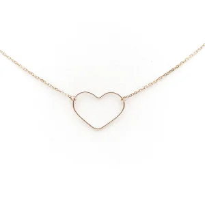 Vanrycke Collier Coeur  Or rose
