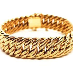 Bracelet Maille américaine Or jaune