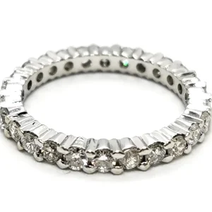 Bague Alliance Or blanc Diamant