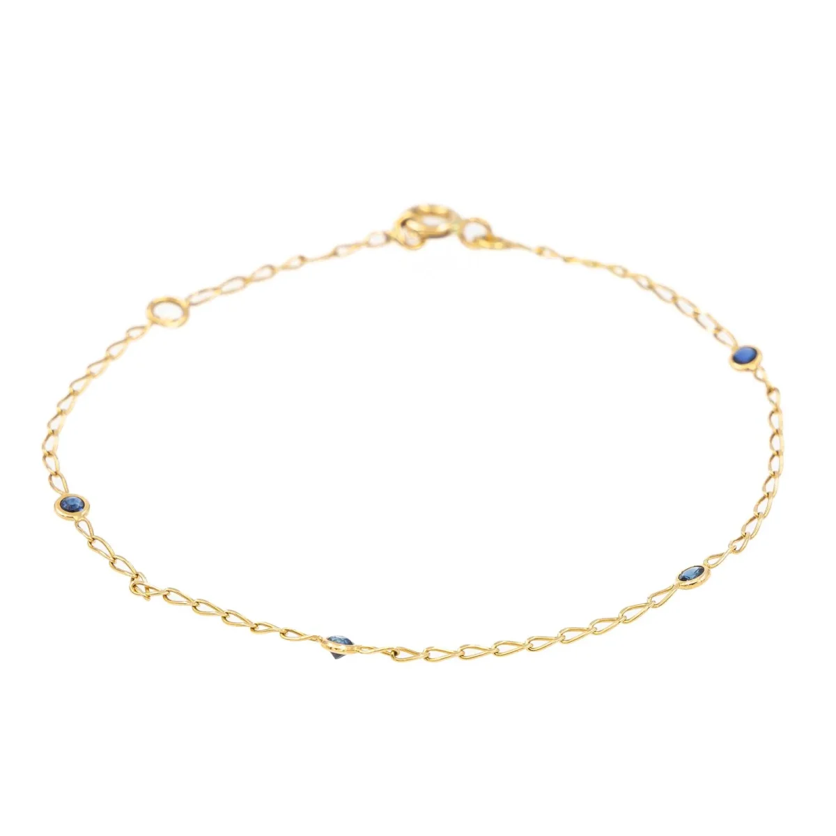 Bracelet Or jaune Saphir – Image 2