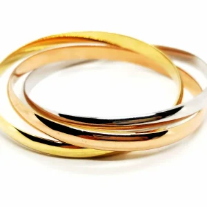 Cartier Bracelet Jonc Trinity Or jaune, Or blanc, Or rose