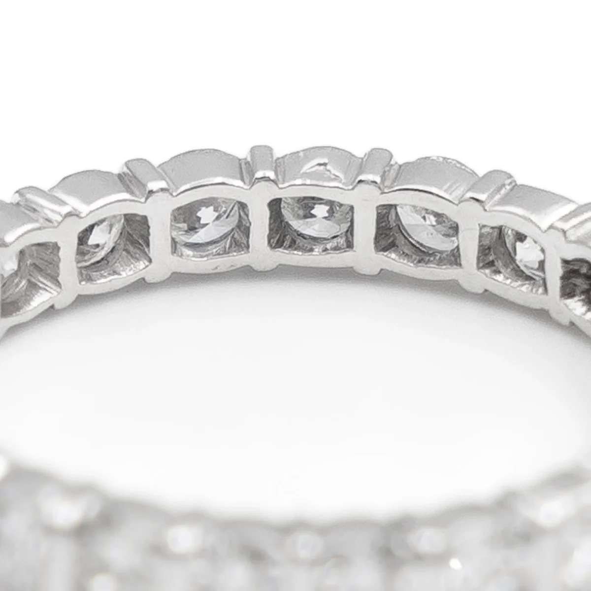 Bague Alliance américaine Platine Diamant – Image 6