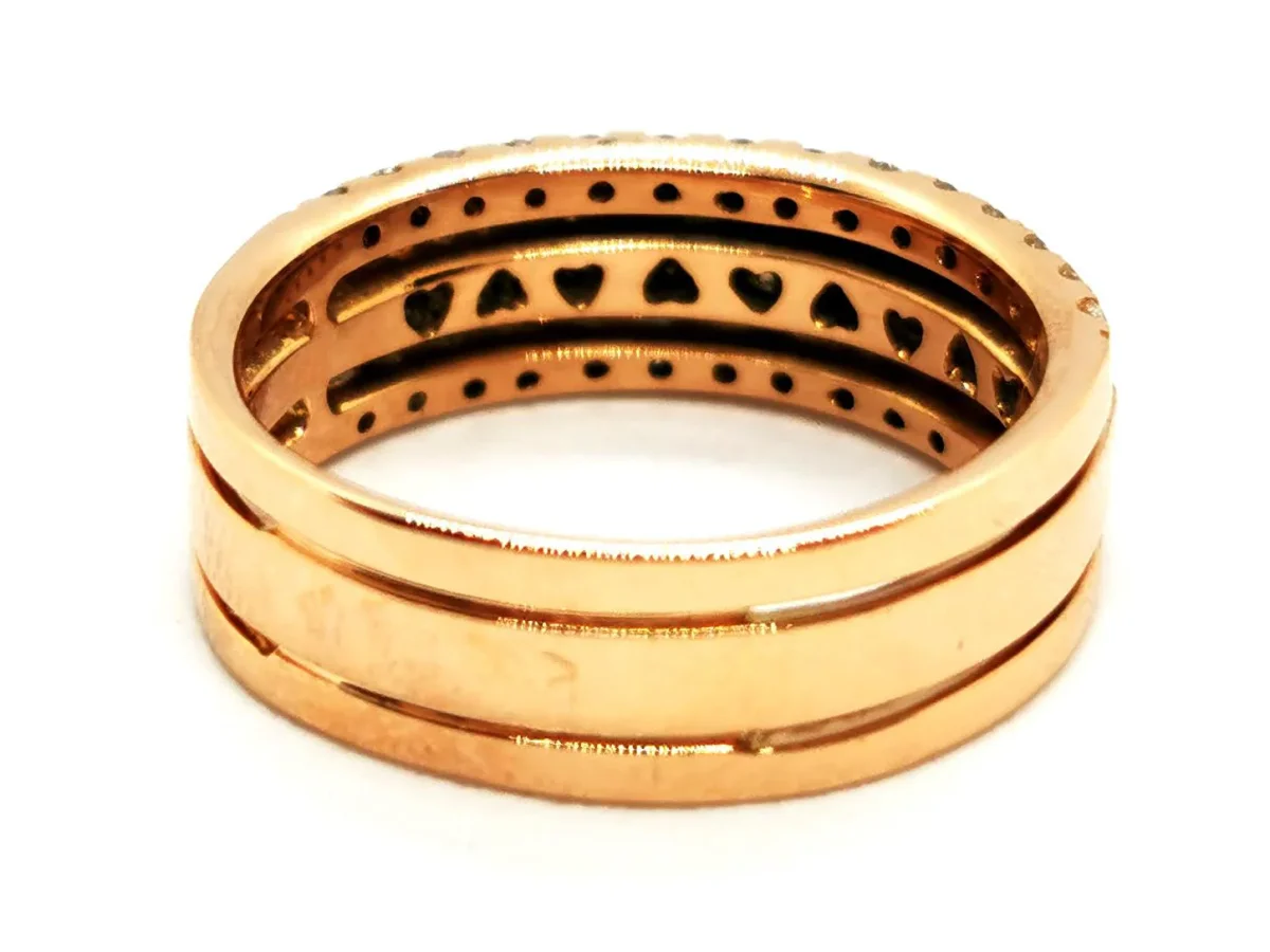 Bague Or rose Diamant brun, Diamant – Image 5