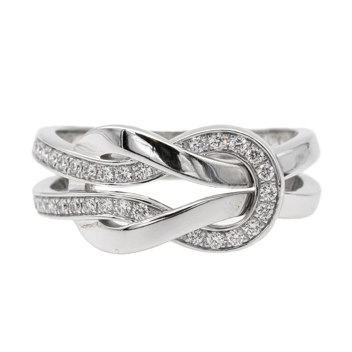 Fred Bague Chance infinie Or blanc Diamant – Image 2
