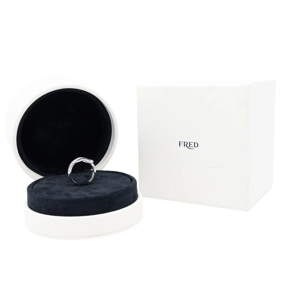 Fred Bague Chance infinie Or blanc Diamant – Image 4