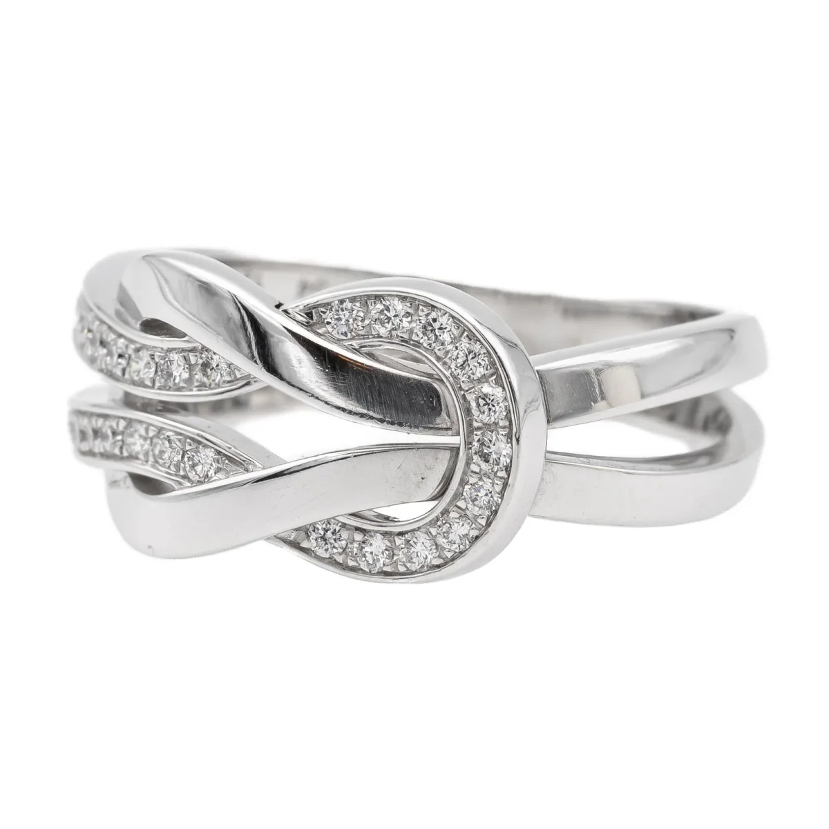 Fred Bague Chance infinie Or blanc Diamant – Image 5