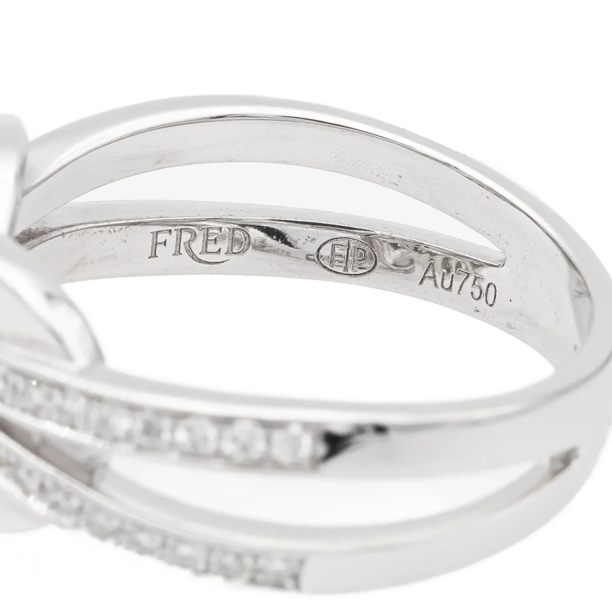 Fred Bague Chance infinie Or blanc Diamant – Image 7